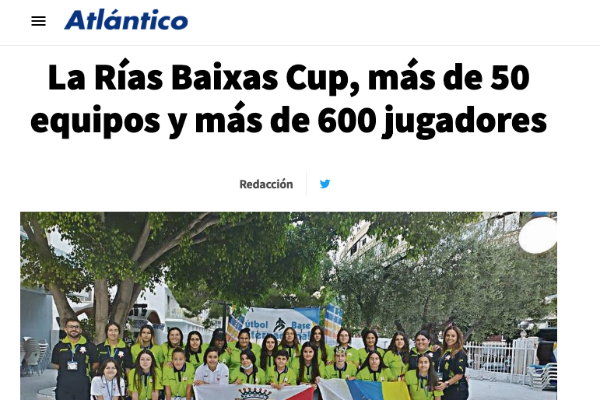 Noticia de Atlántico diario:  La Rías Baixas Cup, más de 50 equipos y más de 600 jugadores