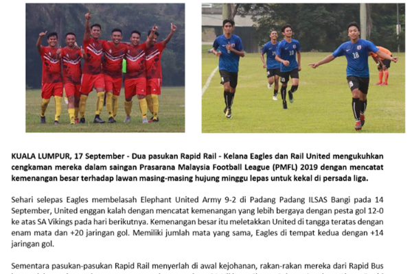 UNITED, EAGLES KUKUH CENGKAMAN