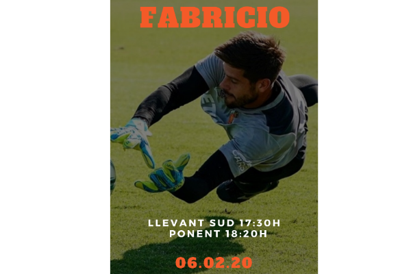 Fabricio nos visita el jueves